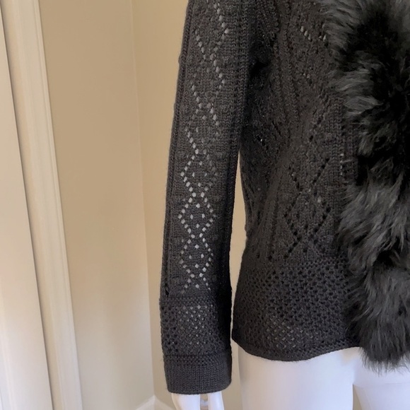 PERUVIAN Connection Black Dacha Alpaca Cardigan. Size M. P/72/A822 - Picture 7 of 14